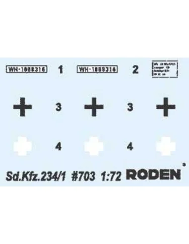 Sd.Kfz 234/1 Puma, 1/72 - Roden 703