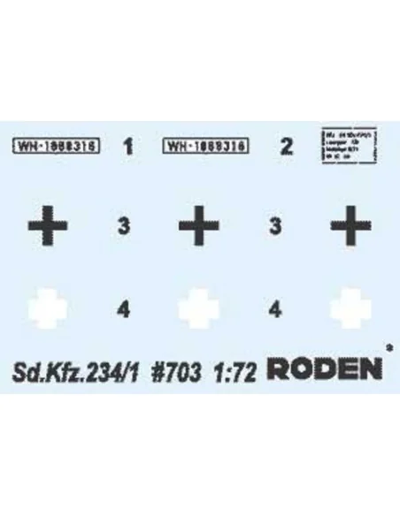 Sd.Kfz 234/1 Puma, 1/72 - Roden 703
