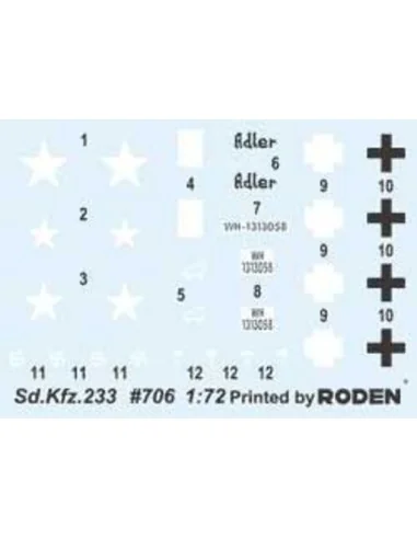 Sd.Kfz. 233 ''Stummel'', 1/72 - Roden 706