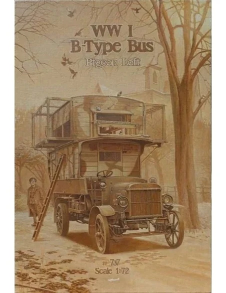 Type B WWI Bus "Pigeon Loft, 1/72 - Roden 737