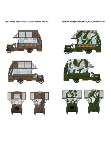 Type B WWI Bus "Pigeon Loft, 1/72 - Roden 737