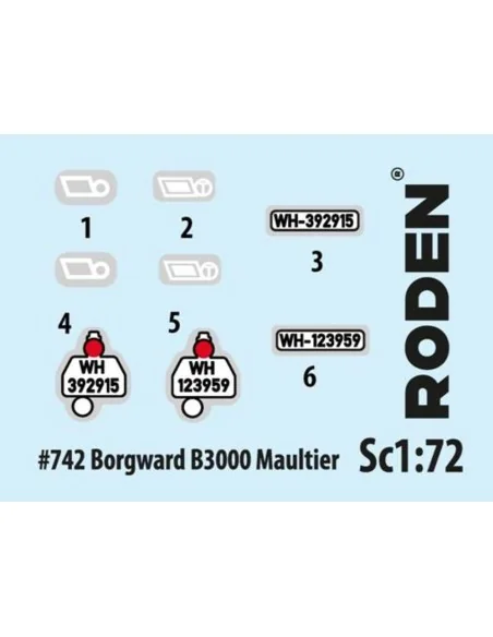 [NO_DESC] Borgward B3000 Maultier, 1/72 - Roden 742