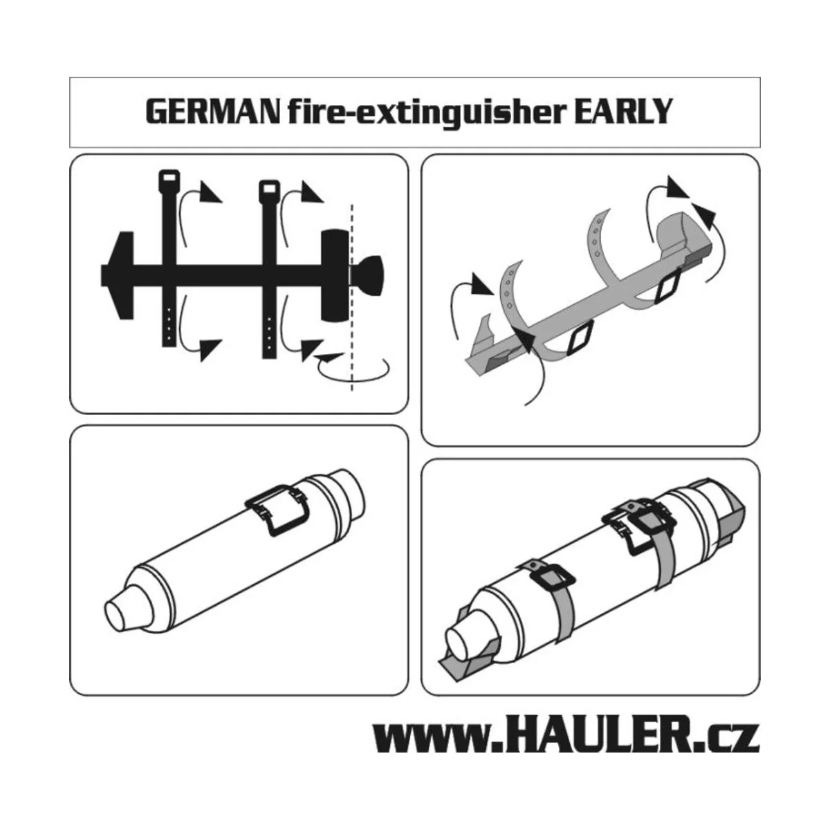 German FIRE EXTINGUISHER Early - Hauler HLX48052