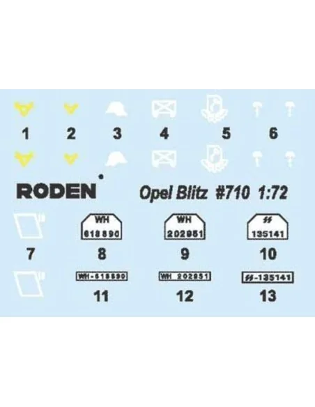 Opel Blitz (Kfz.305, 4x2), 1/72 - Roden 710