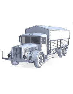 Vomag 8 LR LKW WWII German Heavy Truck, 1/35 - Roden 822 2