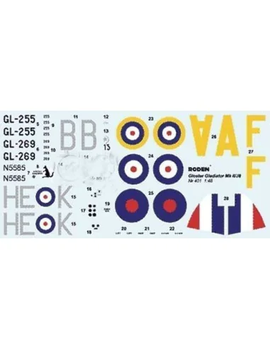 Gloster Gladiator Mk. II, 1/48 - Roden 401