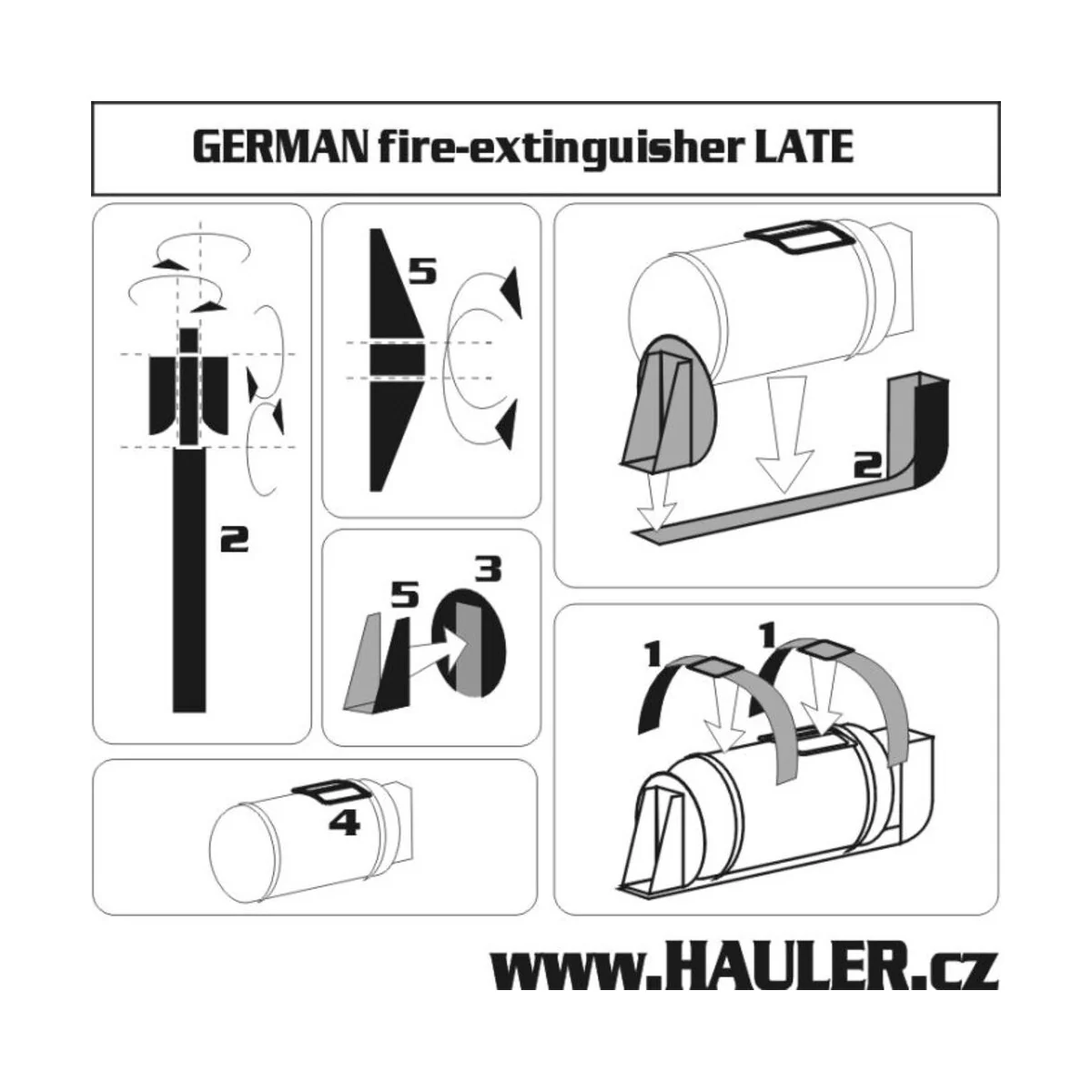 German FIRE EXTINGUISHER Late, 1/48 - Hauler HLX48056