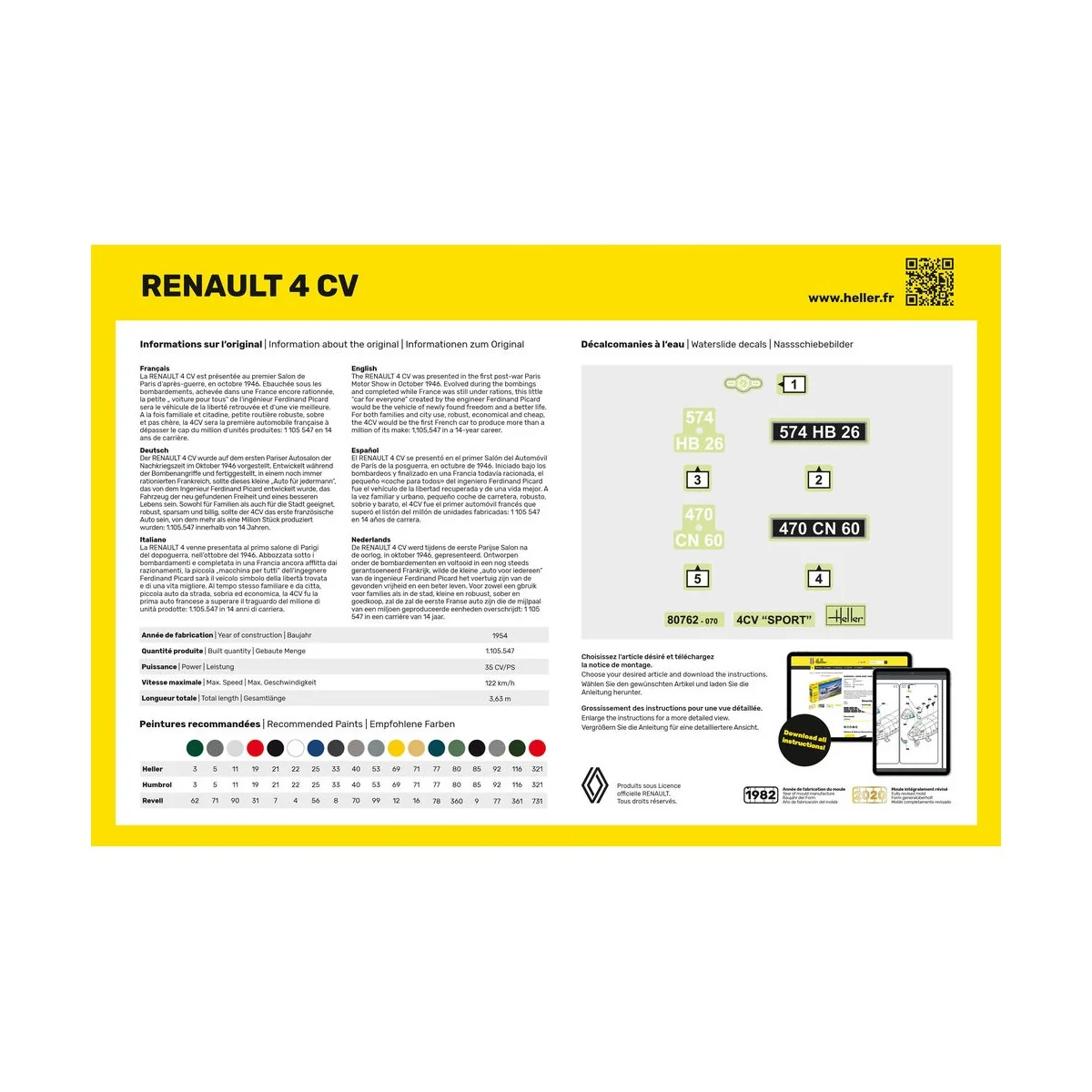 Renault 4 CV - Heller 80762