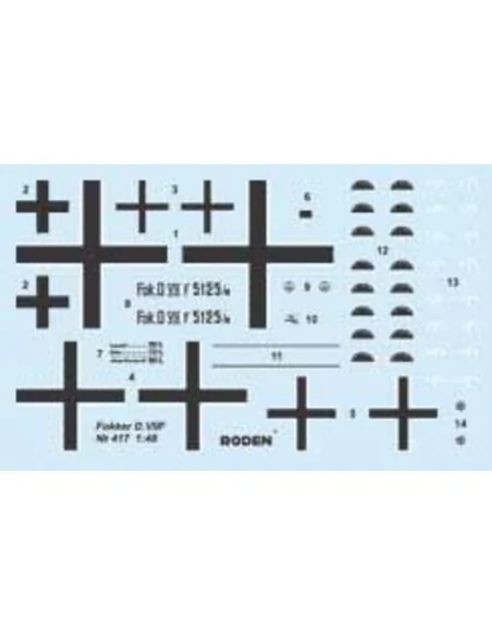 Fokker D.VII F (late), 1/48 - Roden 417