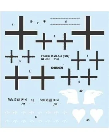 Fokker D.VII, 1/48 - Roden 424