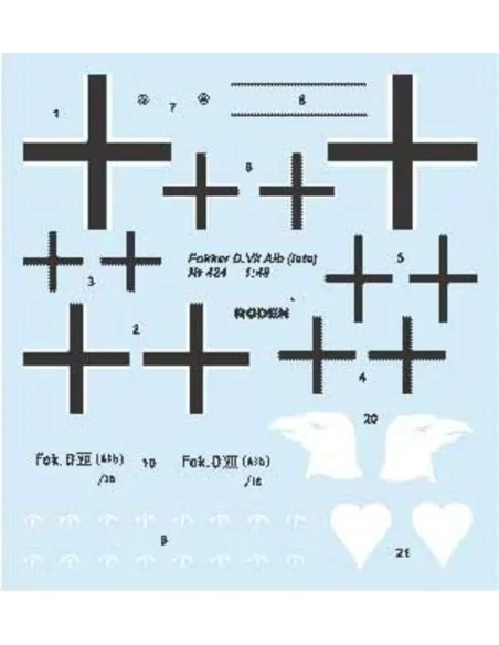 Fokker D.VII, 1/48 - Roden 424