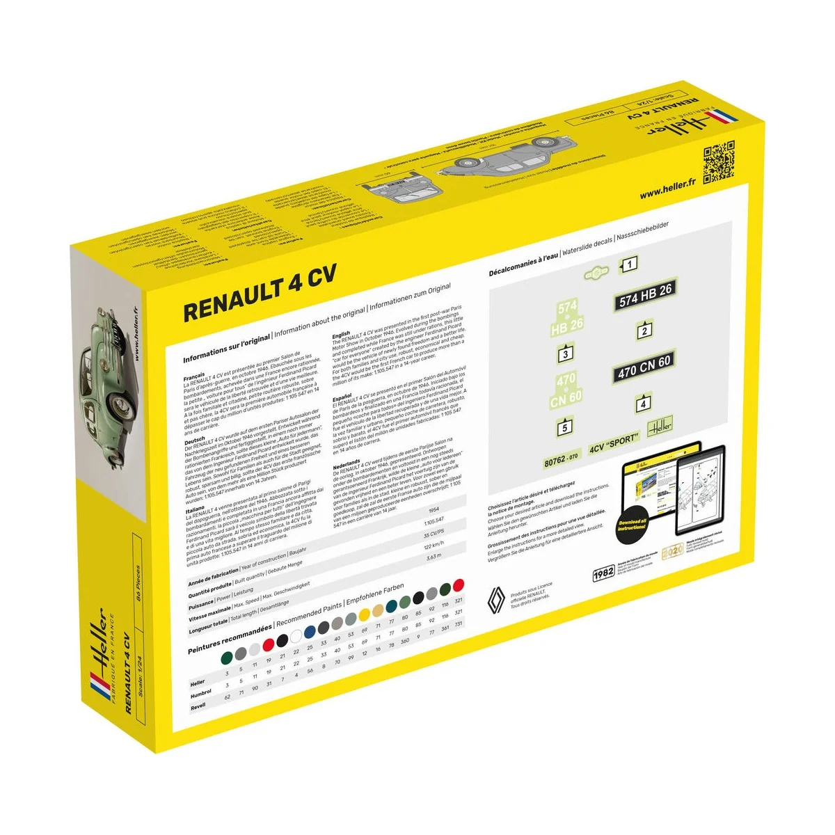 Renault 4 CV, 1/24 - Heller 80762
