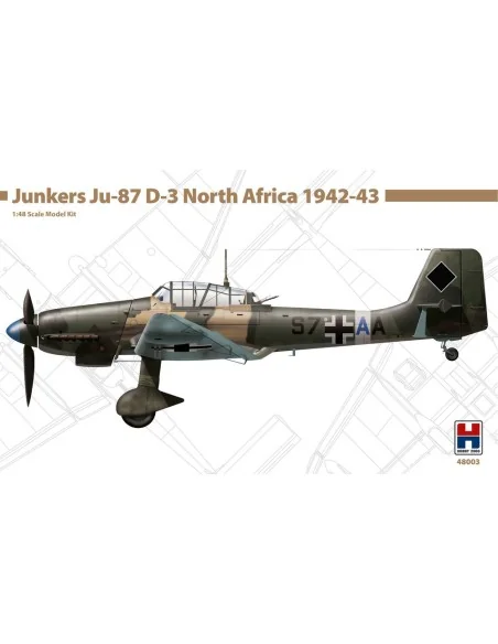 Junkers Ju-87 D-3 North Africa 1942-43 - NEW, 1/48 - Hobby 2000 48003