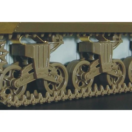 TRACK SKIDS for M4-M10 bogies, 1/48 - Hauler HLX48076