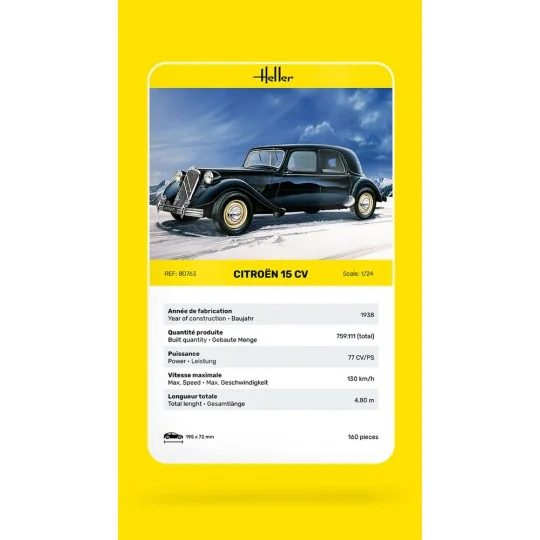 Citroen 15 CV, 1/24 - Heller 80763