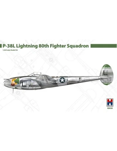 P-38L Lightning 80th Fighter Squadron, 1/48 - Hobby 2000 48028