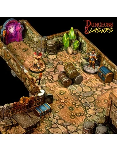 Dungeons & Lasers Dwarven Mine Half-Height Walls - Archon Studio DN...