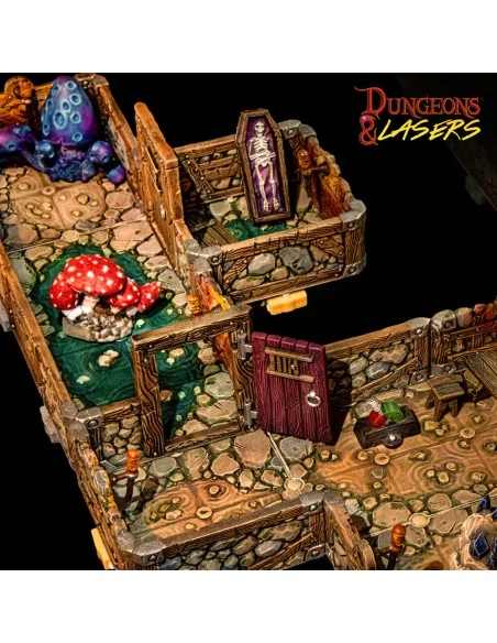 Dungeons & Lasers Dwarven Mine Half-Height Walls - Archon Studio DN...