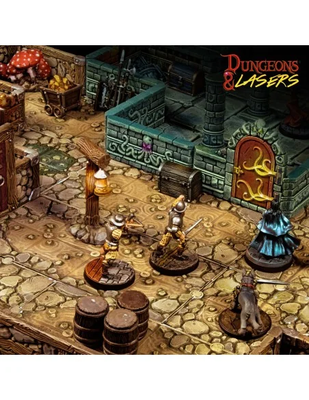 Dungeons & Lasers Dwarven Mine Half-Height Walls - Archon Studio DN...