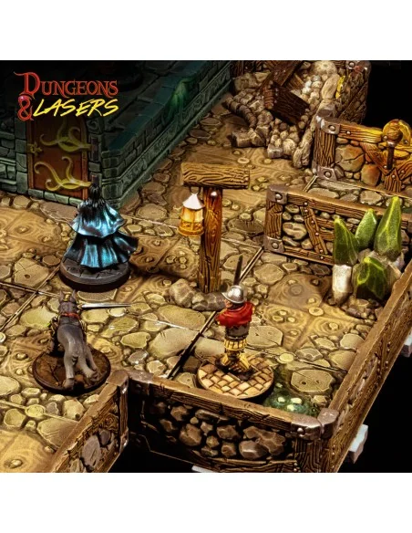 Dungeons & Lasers Dwarven Mine Half-Height Walls - Archon Studio DN...