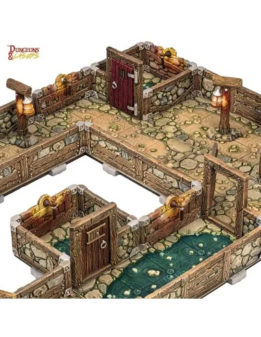 Dungeons & Lasers Dwarven Mine Half-Height Walls - Archon Studio DN...