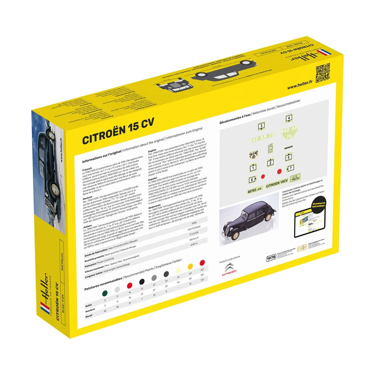 Citroen 15 CV, 1/24 - Heller 80763