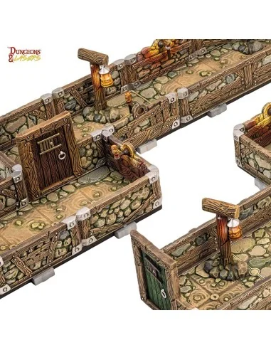 Dungeons & Lasers Dwarven Mine Half-Height Walls - Archon Studio DN...