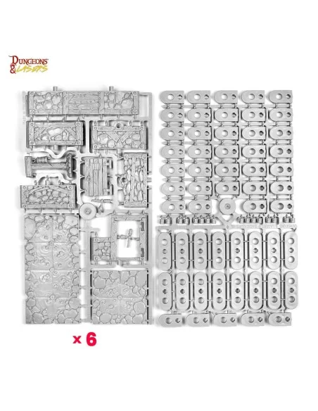 Dungeons & Lasers Dwarven Mine Half-Height Walls - Archon Studio DN...