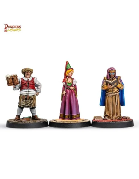 Dungeons & Lasers Miniatures: TOWNSFOLK MINIATURE PACK - Archon Stu...