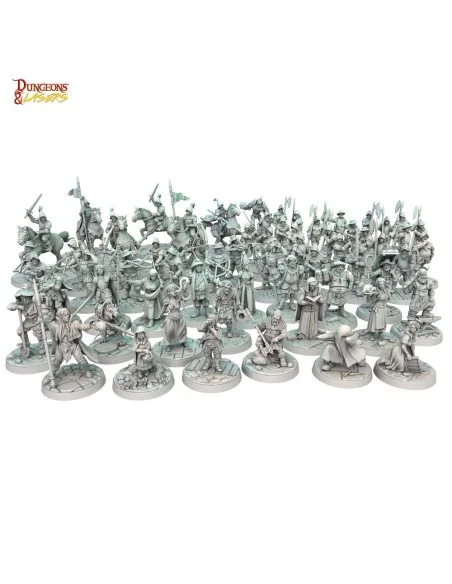 Dungeons & Lasers Miniatures: TOWNSFOLK MINIATURE PACK - Archon Stu...