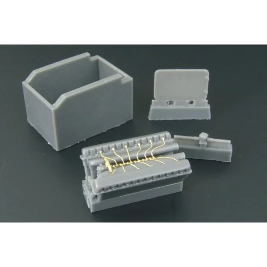 T-34- SU-122 engine set, 1/48 - Hauler HLX48115