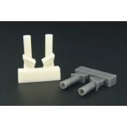 Pz IV ausf J late exhaust pipes TYPE 1, 1/48 - Hauler HLX48116