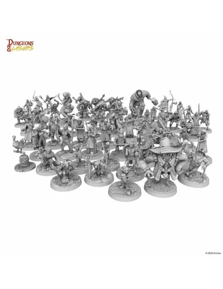 Dungeons & Lasers Miniatures: NPC MINIATURE PACK - Archon Studio DN...