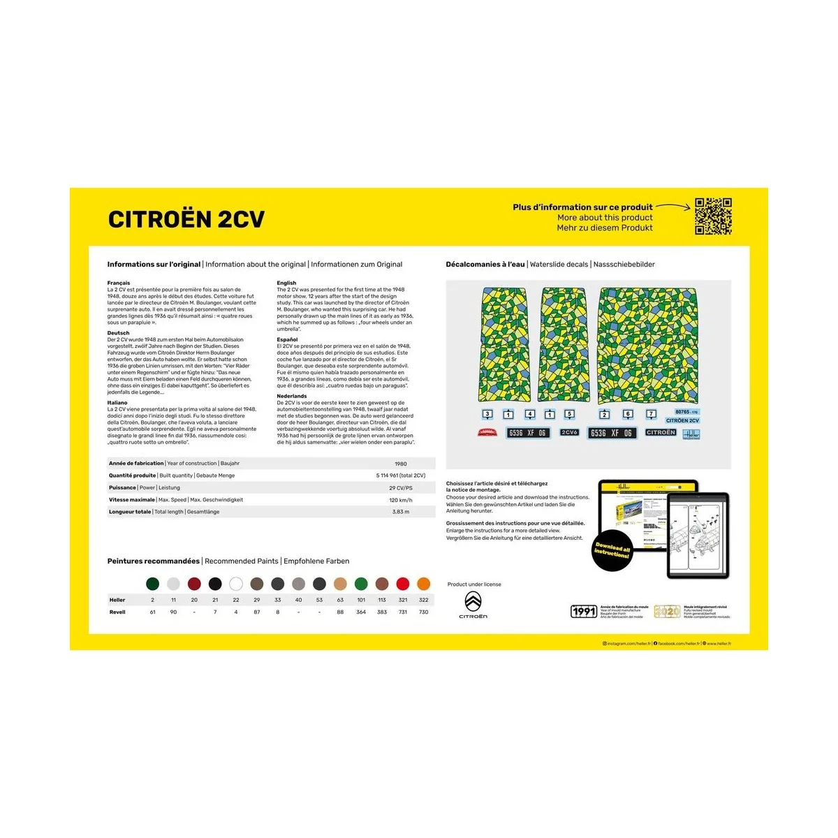 Citroen 2 CV - Heller 80765