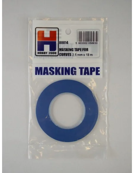 Masking Tape For Curves 2, 5 mm x 18 m - Hobby 2000 80014