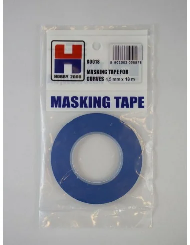 Masking Tape For Curves 4, 5 mm x 18 m - Hobby 2000 80018