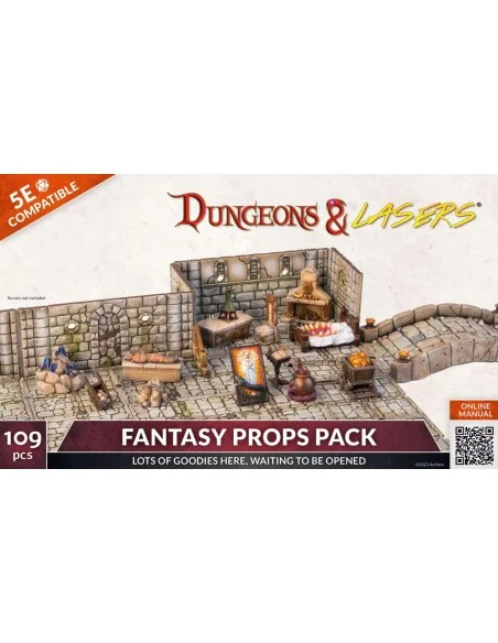 Dungeons & Lasers Expansion Set: FANTASY PROPS PACK - Archon Studio...