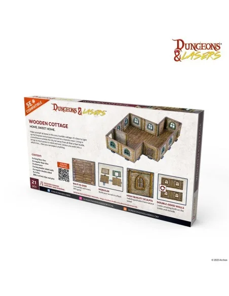 Dungeons & Lasers Expansion Set: WOODEN COTTAGE - Archon Studio DNL...