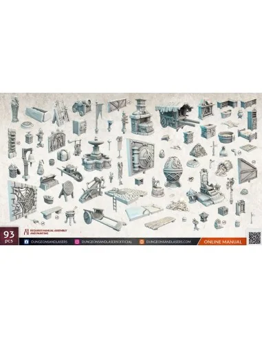 Dungeons & Lasers Expansion Set: CITY BITS BUNDLE - Archon Studio D...