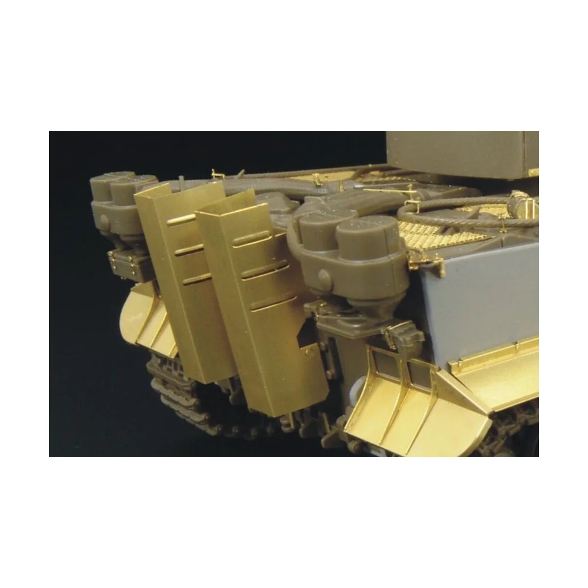 TIGER I EXHAUST COVER initial prod, 1/48 - Hauler HLX48126