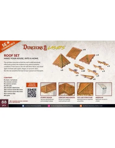 Dungeons & Lasers Expansion Set: ROOF SET - Archon Studio DNL0047