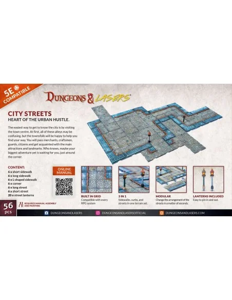 Dungeons & Lasers Expansion Set: CITY STREETS - Archon Studio DNL0048