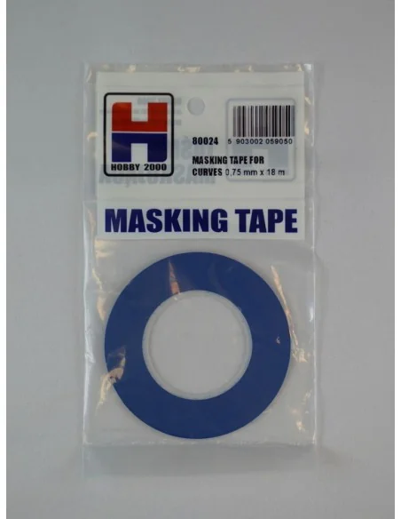 Masking Tape For Curves 0, 75 mm x 18 m - Hobby 2000 80024