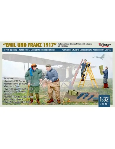 WWI German FA(A) Units Crew 'Emil und Franz 1917' w/Equipment, 1/32...