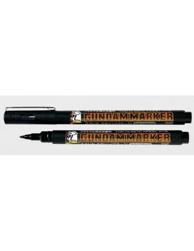 Mr Hobby -Gunze Black (Brush Type) Marker - Mr Hobby - Gunze GM-20