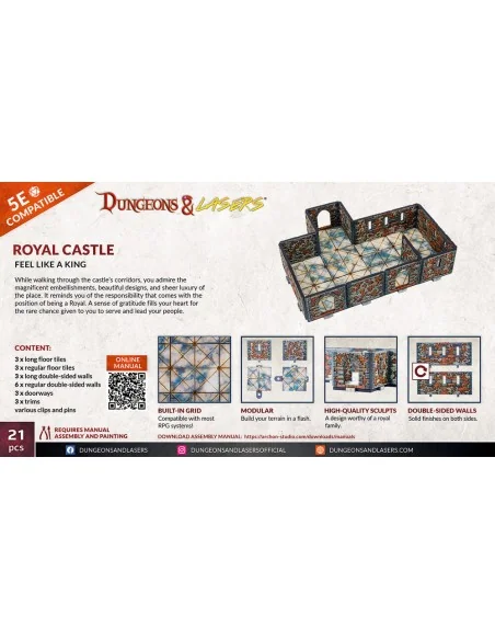 Dungeons & Lasers Expansion Set: ROYAL CASTLE - Archon Studio DNL0050