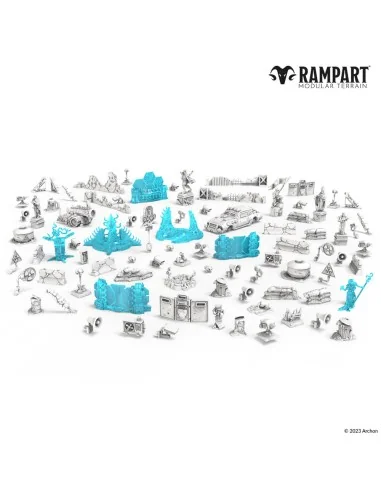 Modular Terrain: CITY RUINS BITS - Archon Studio RAM0008