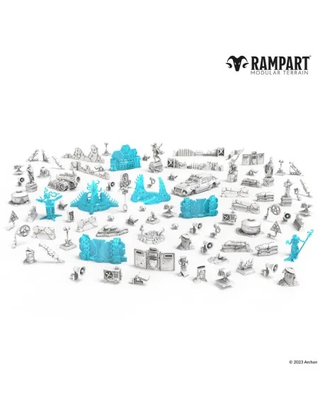 Modular Terrain: CITY RUINS BITS - Archon Studio RAM0008