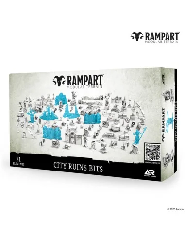 Modular Terrain: CITY RUINS BITS - Archon Studio RAM0008