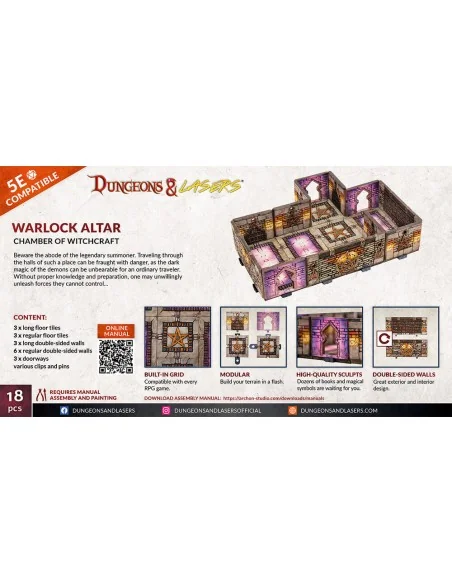 Dungeons & Lasers Expansion Set: WARLOCK ALTAR - Archon Studio DNL0053